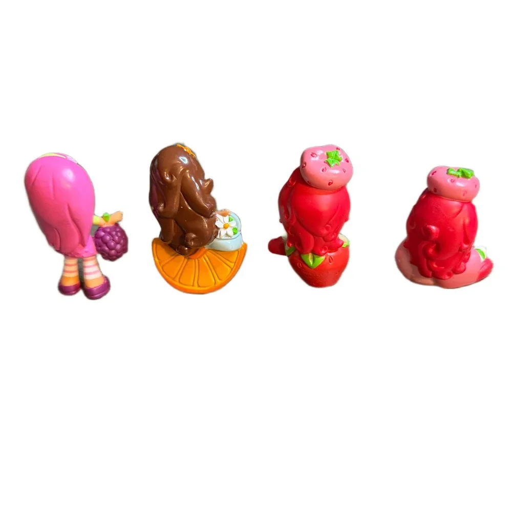 Strawberry Shortcake PVC Mini Figures Lot of 4 Orange Blossom Plum Pudding 2008